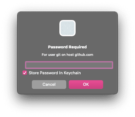 그림2. Sourcetree Password Required